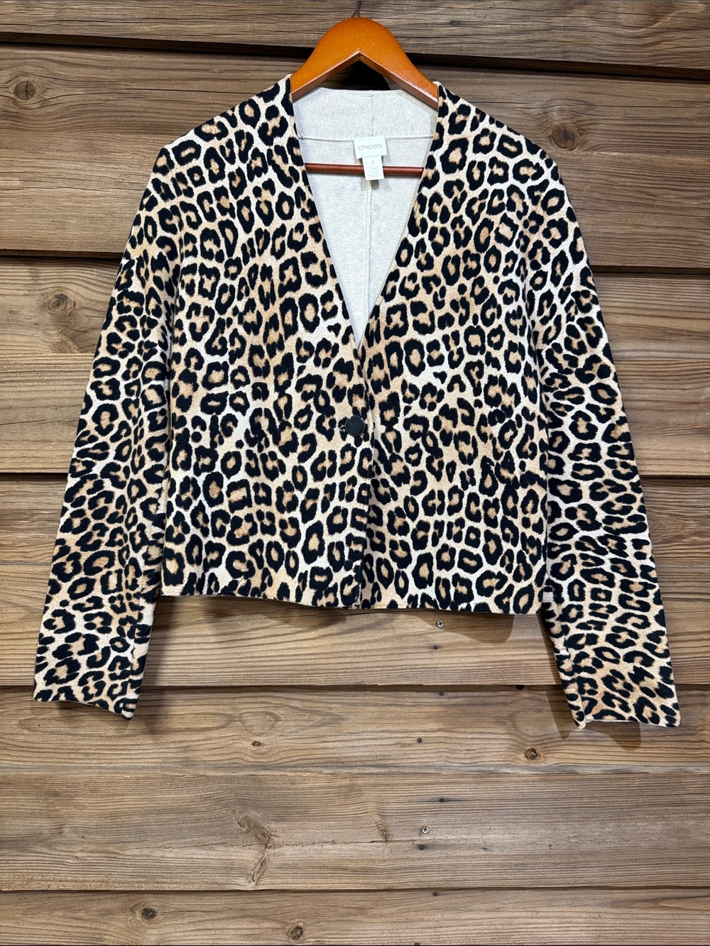 Chico's Leopard Cardigan